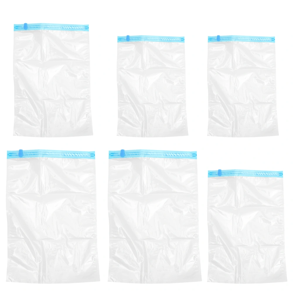 6pcs Travel Compression Bags Multi-functional Hand-rolled Bags Portable Clear Compression Bags