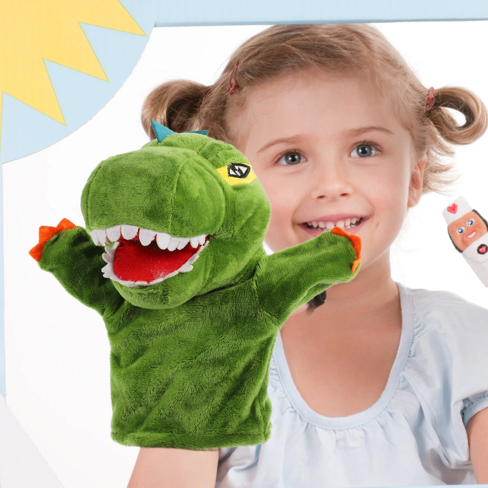 Plush Dinosaur Hand Puppet Interactive Puppet Toy Interesting Plush Puppet Kids Toy