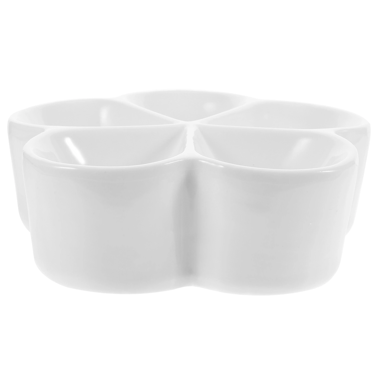 Divided Serving Platter Compartment Snacks Tray Flower Shape Nut Peanut Candies Tray