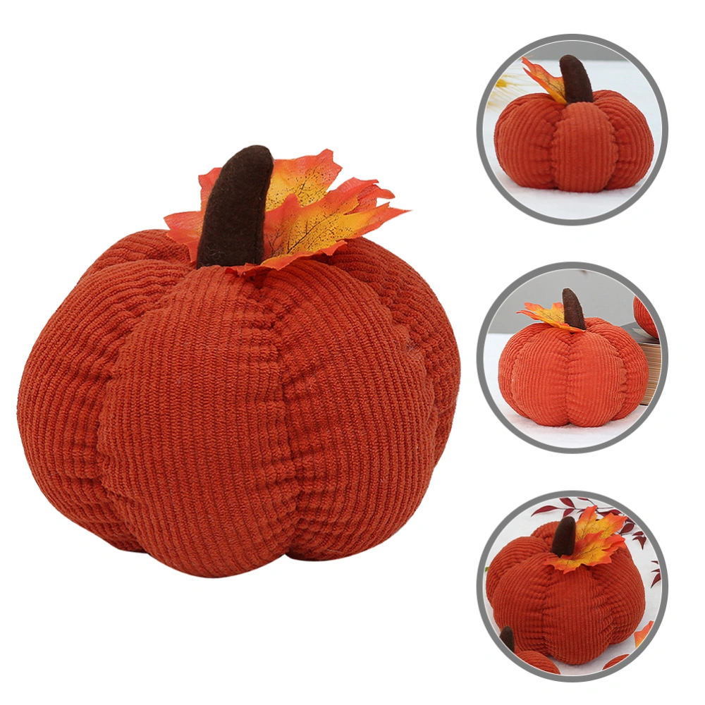 Handmade Pumpkin Ornament Bedroom Desktop Pumpkin Decor Thanksgiving Day Prop