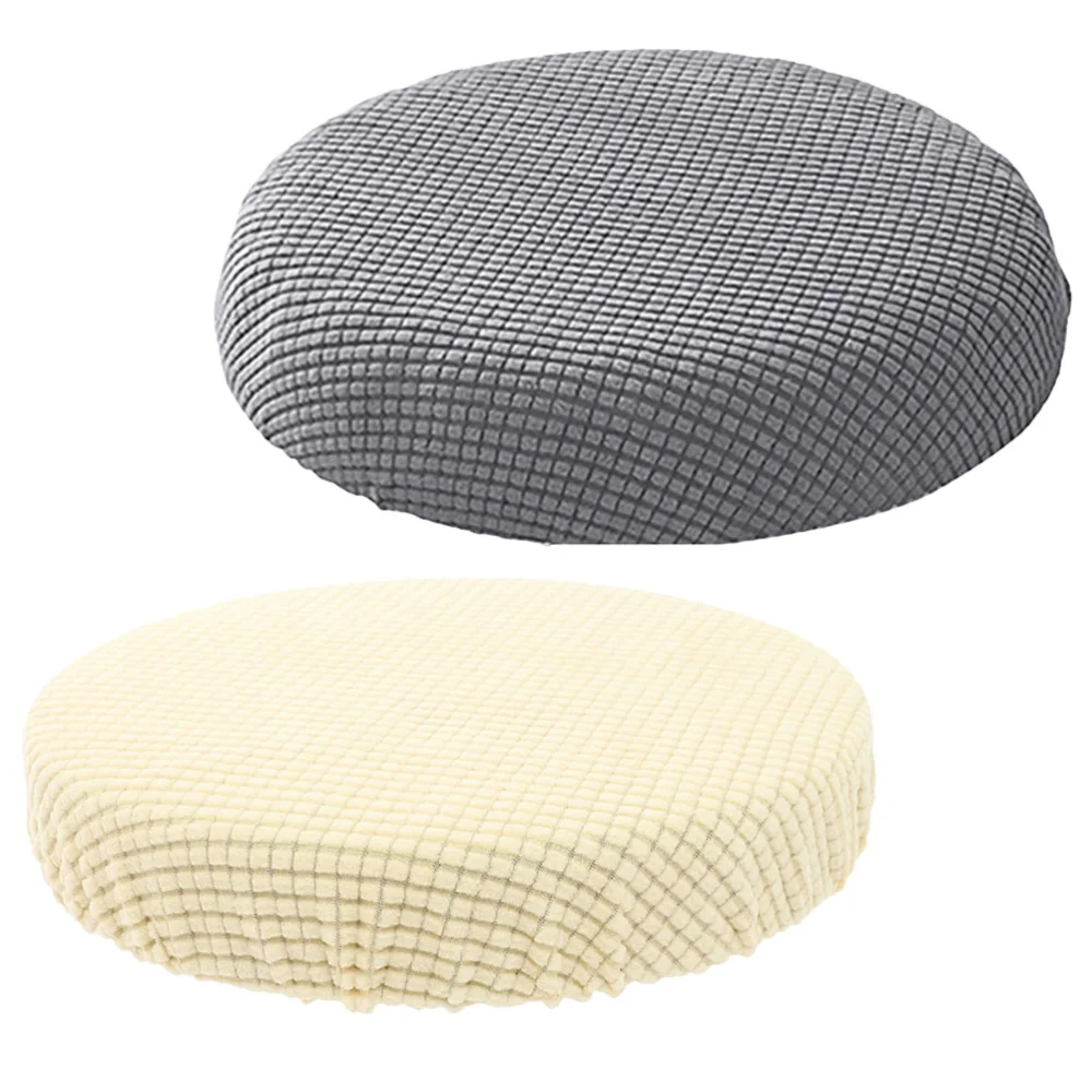 2pcs Household Round Stool Seat Cover Reusable Stool Dust Cover Washable Round Stool Protector