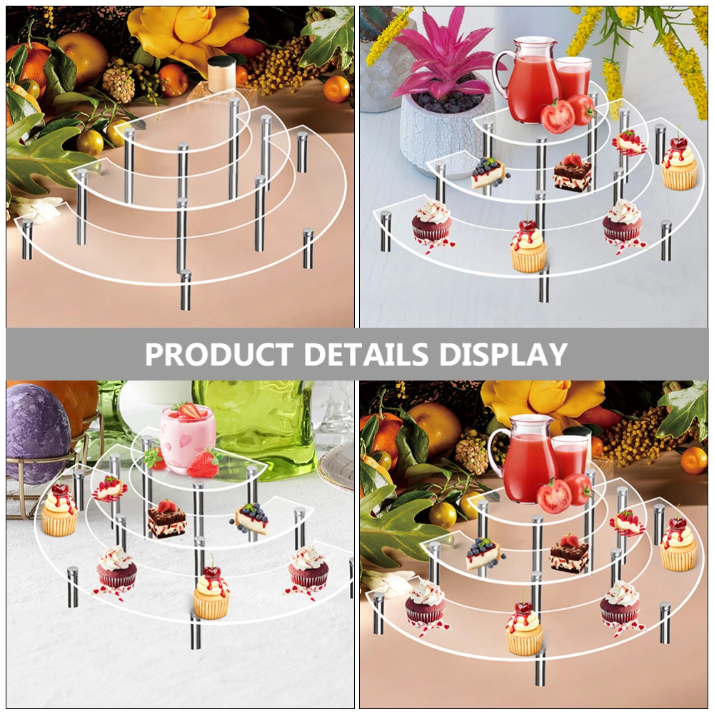 1 Set of Stackable Cake Holder Party Dessert Stand Multi-function Cake Stand Cake Supplies