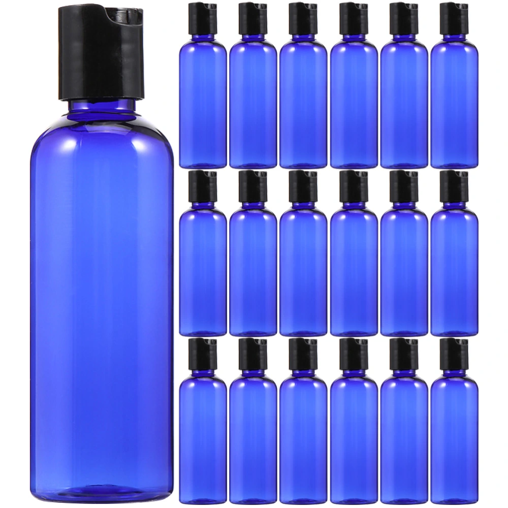 20 pcs Plastic Shampoo Bottles Refillable Shampoo Bottles Empty Lotion Bottles with Lids