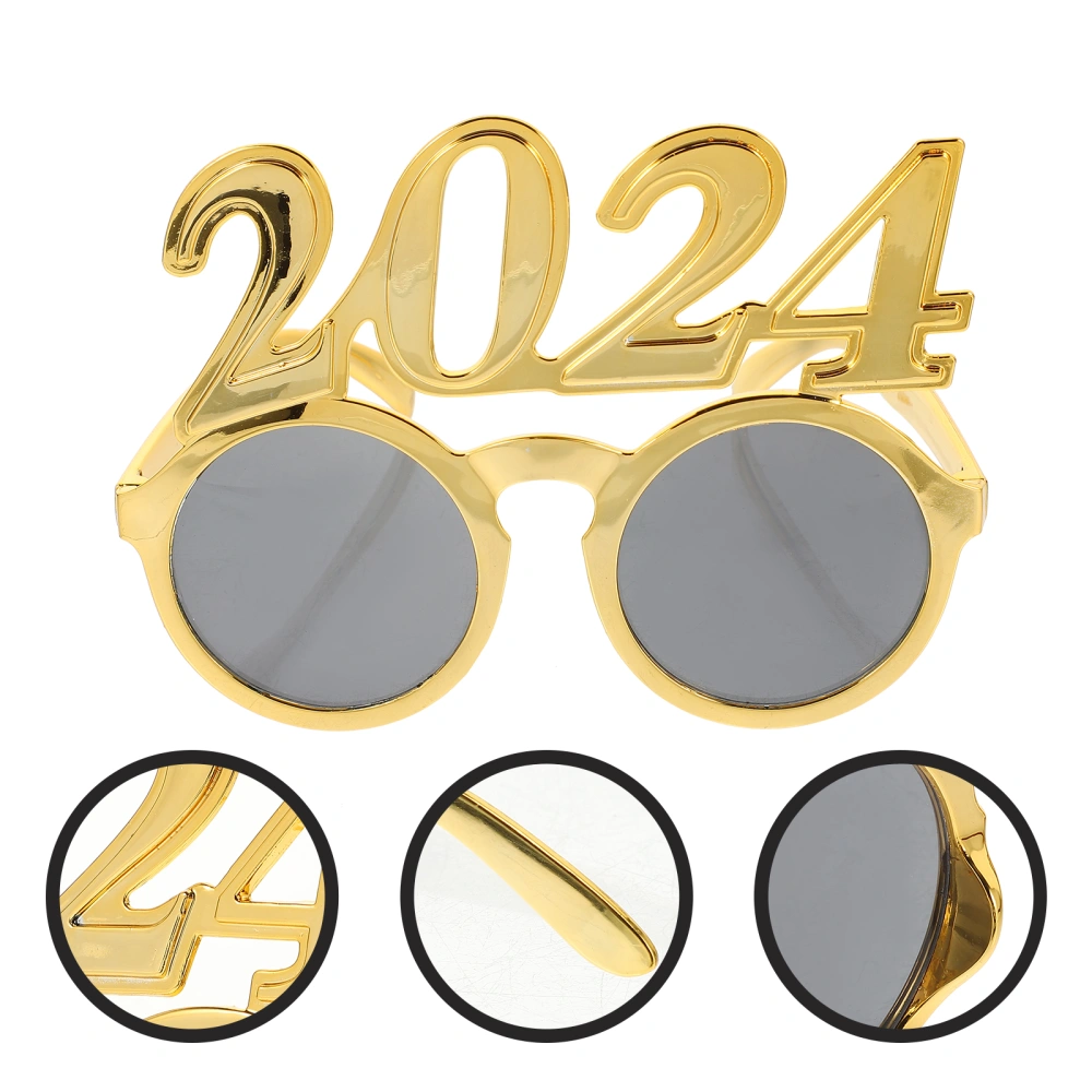 Number Sign Sunglasses New Year Party Celebration Glasses Party Use Decorative 2024 Sunglasses