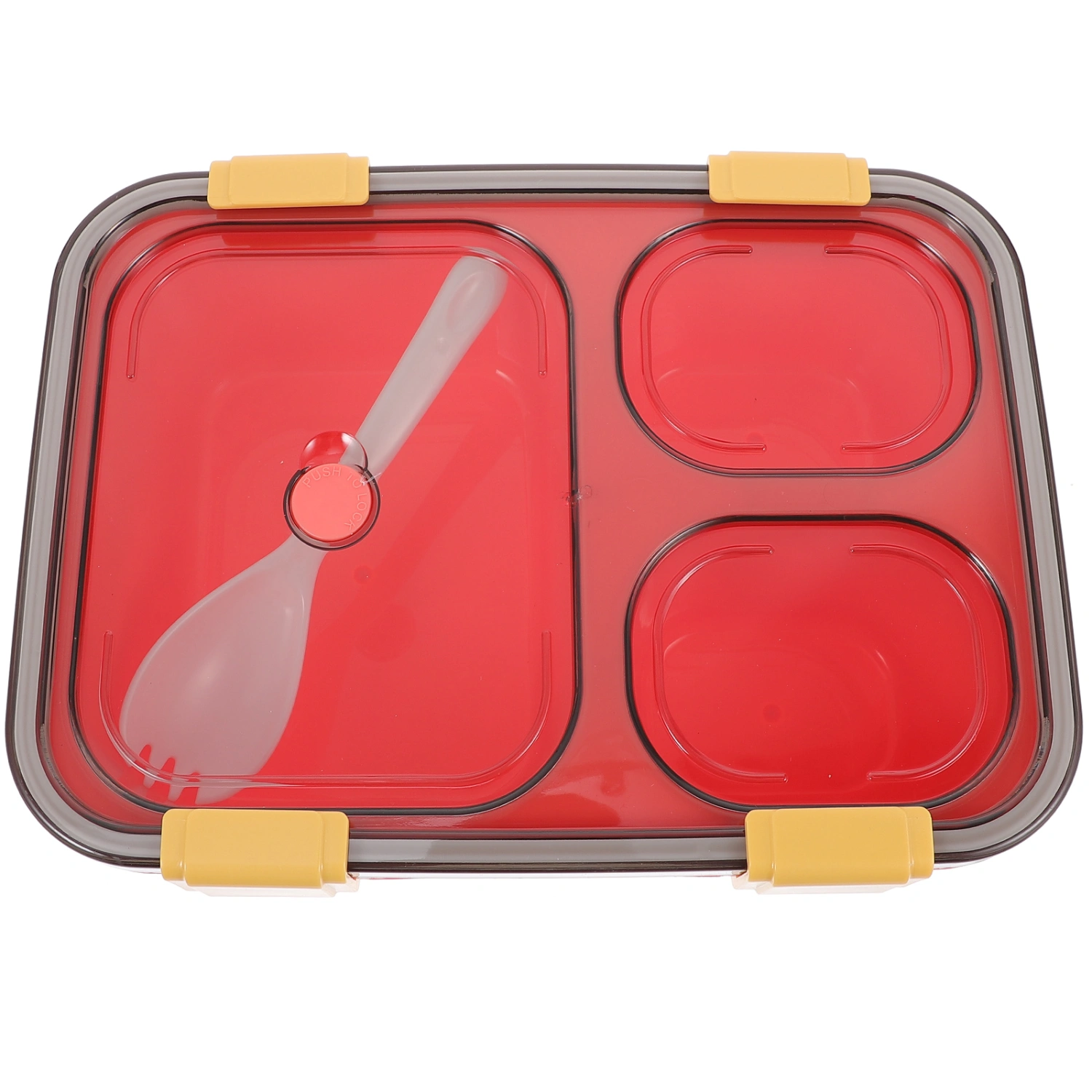 Microwaveable Bento Lunch Box Airtight Seal Lunch Box Divided Food Box Reusable Food Box