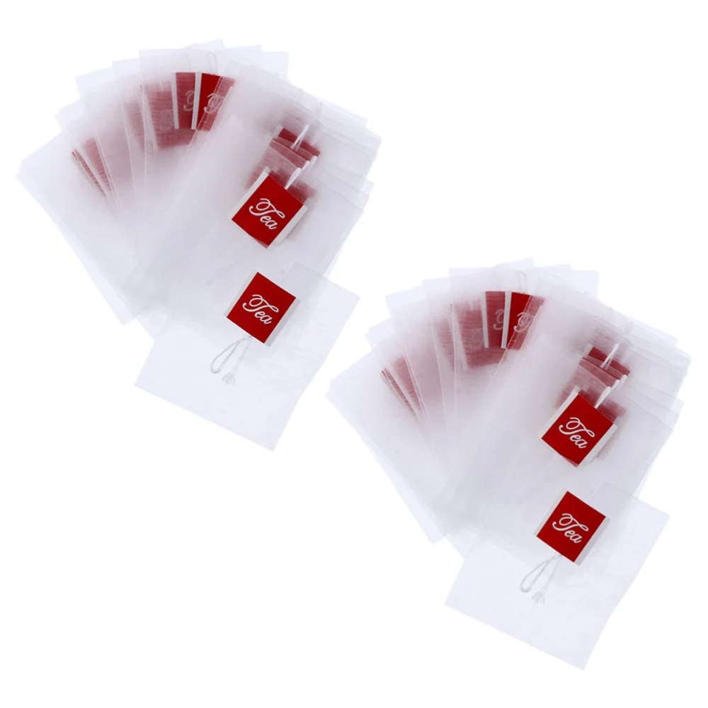 100pcs Tea Filter Bags Loose Tea Filter Empty Tea Filtration Bags for Loose Leaf Tea