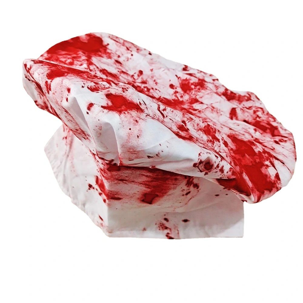 Halloween Hat Horror Bloody Printing Hat Halloween Cosplay Party Horror Bloody Hat