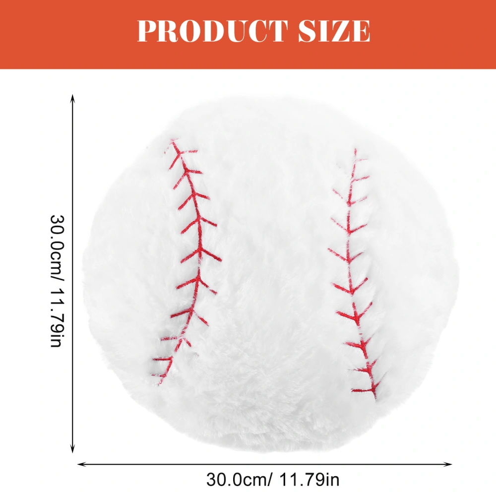 Baseball Shape Plush Cushion Baseball Pillow Plush Pillow Fluffy Football Pillows