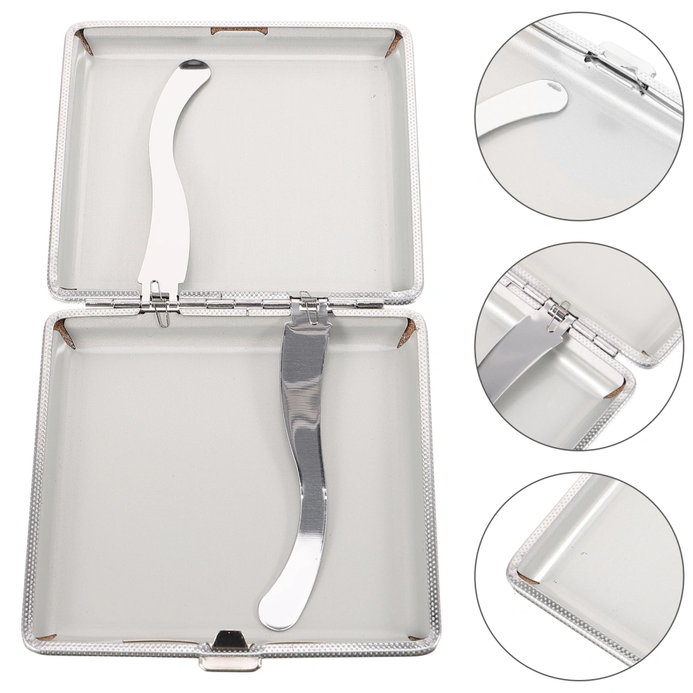 Cigarette Case Portable Cigarette Box Flip Type Cigarette Storage Box with Sliding Lid