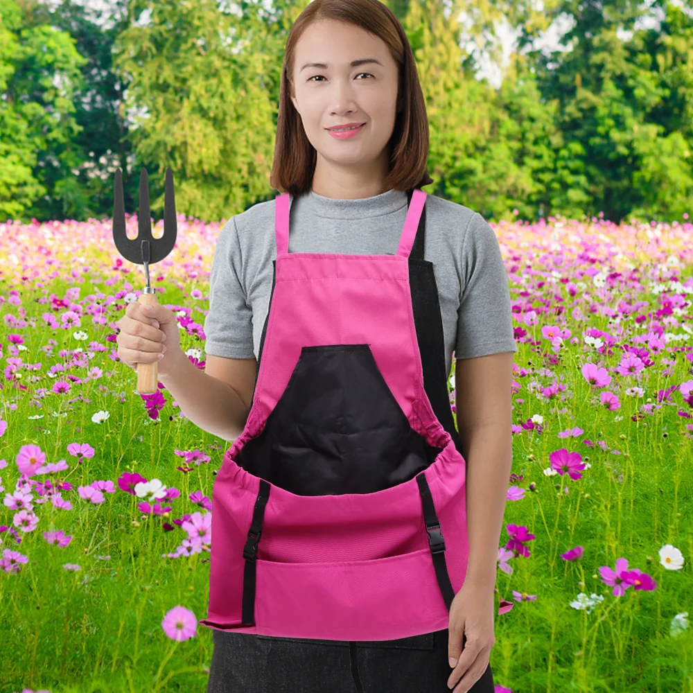 Adjustable Fruits Picking Apron with Fruit Picking Bags Vegetable Picking Apron Harvest Apron