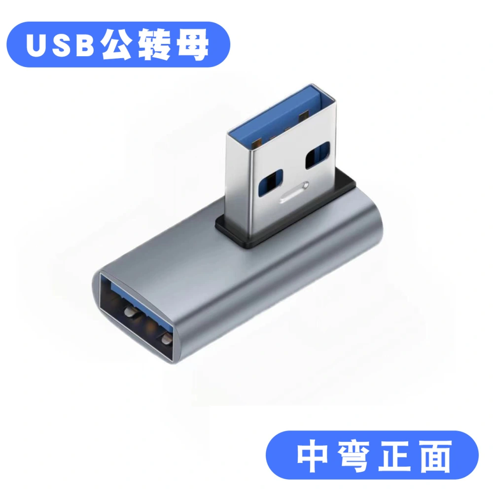 2pcs Usb 90 Degree Adapter Usb A Adapter Usb 3.0 Male To Female Converter Supply