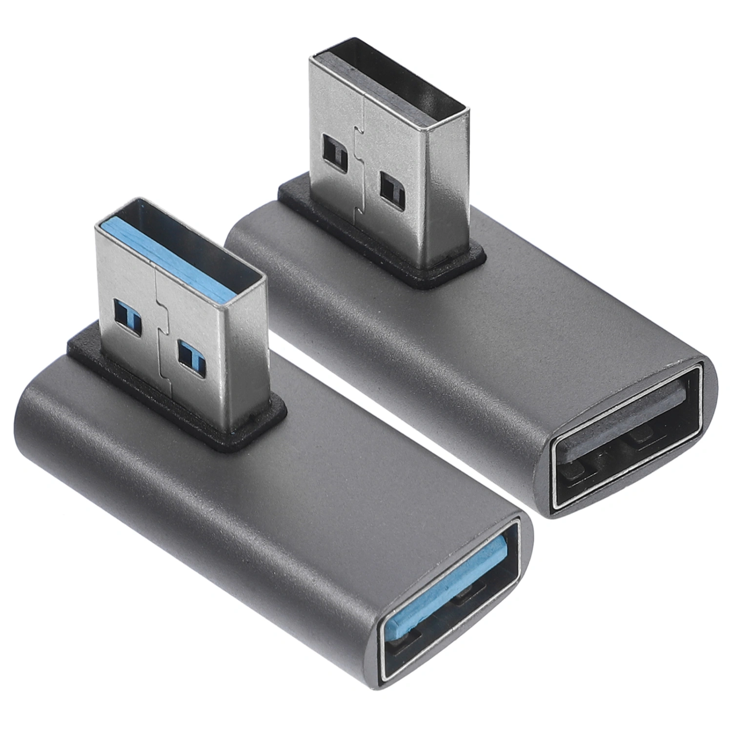2pcs Usb 90 Degree Adapter Usb A Adapter Usb 3.0 Male To Female Converter Supply
