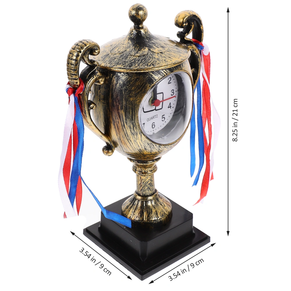 Desk Alarm Clock Precise Trophy Mechanical Alarm Clock Graduation Gift Trophy Clock