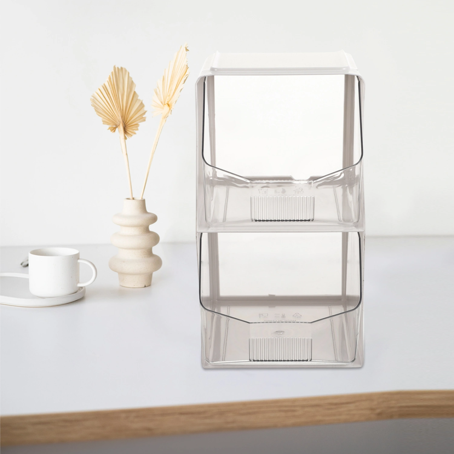 Desktop Tea Bag Rack Double-layer Tea Bag Organizer Wall Instant Coffee Bag Holder