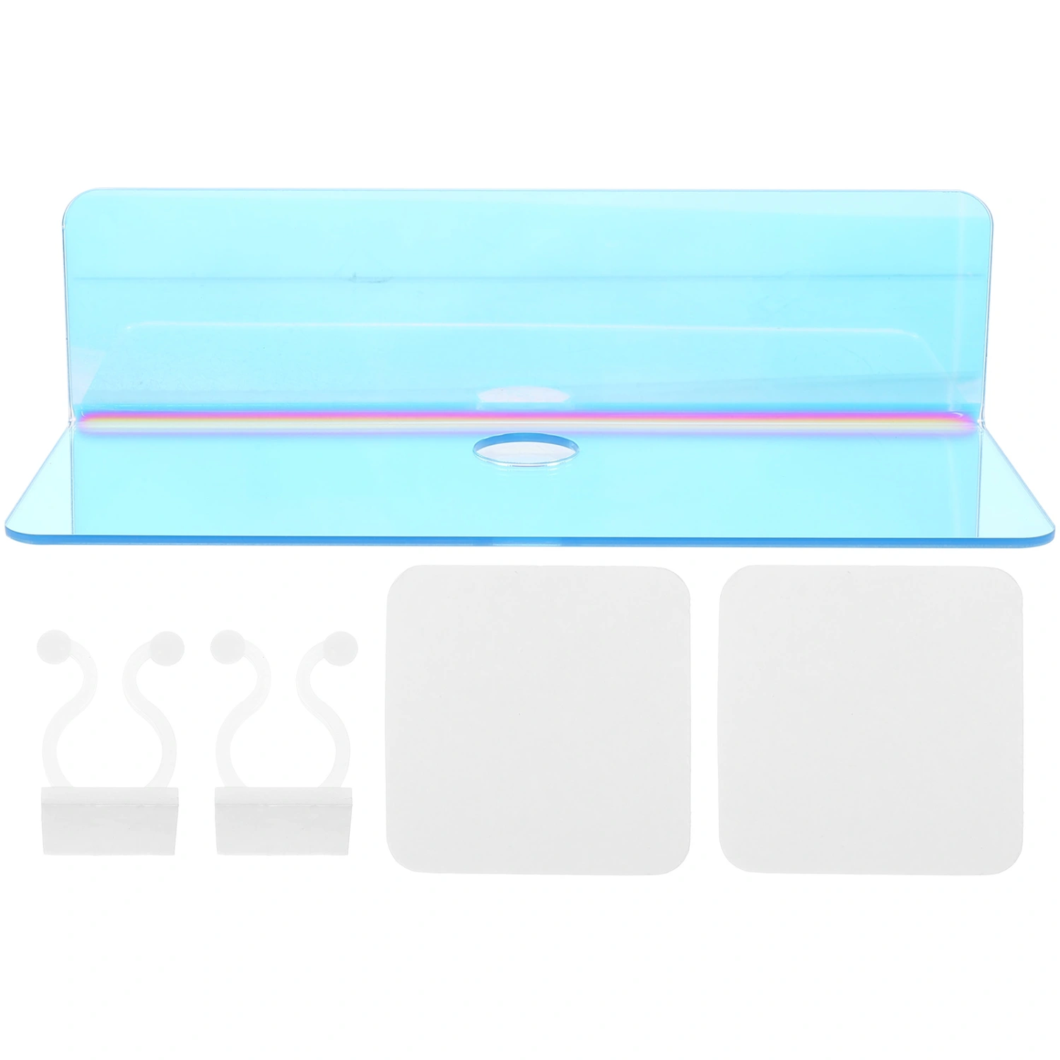 Iridescent Wall Shelf Acrylic Wall Shelf Wall Display Shelf Floating Storage Shelf for Wall