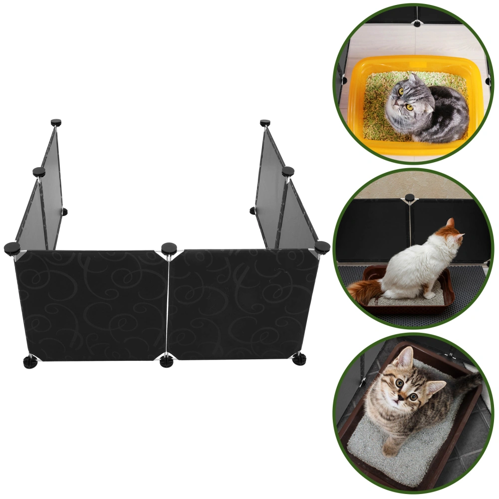 1 set of Cat Litter Box Enclosure Splash Guards Cat Litter Pans Privacy Protectors