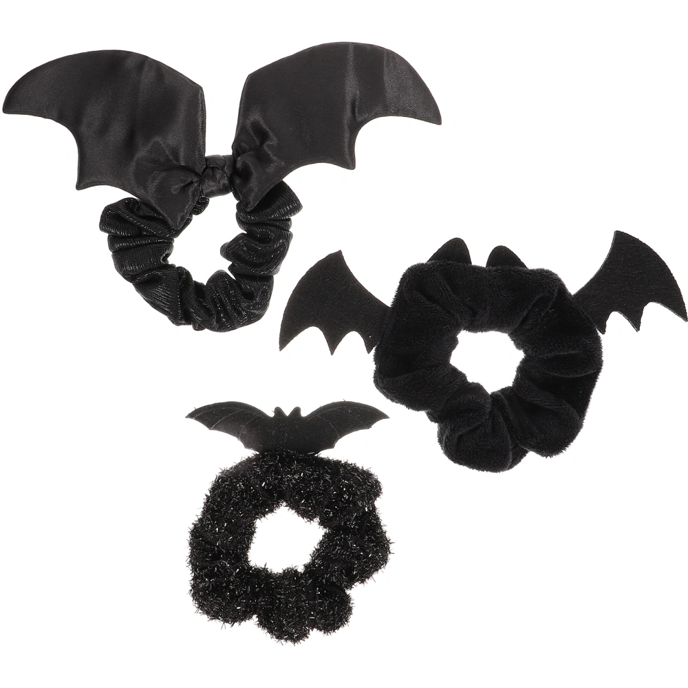 3pcs Halloween Hair Ties Elastic Ponytail Holders Hair Scrunchies Girl Hair Accessories