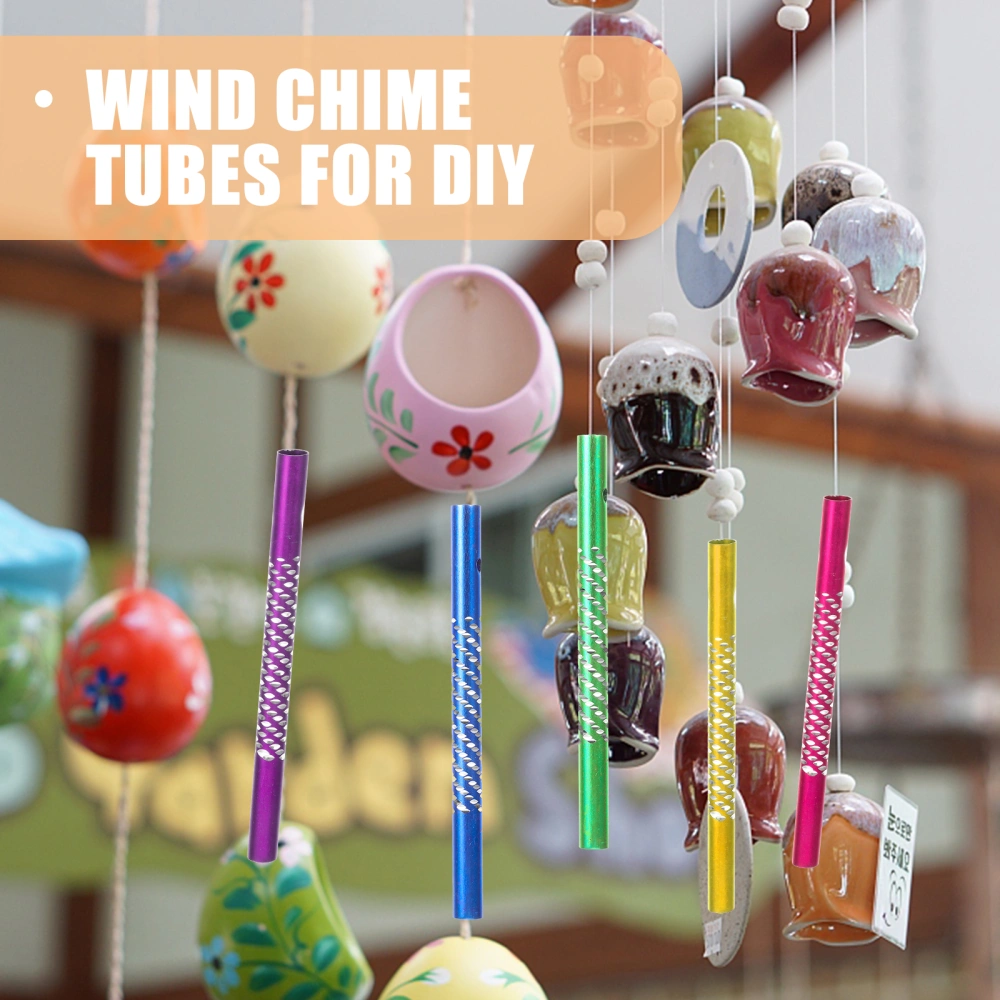 25pcs Garden Metal Wind Chime Tubes Wind Chime Pipe DIY Wind Chime Supplies