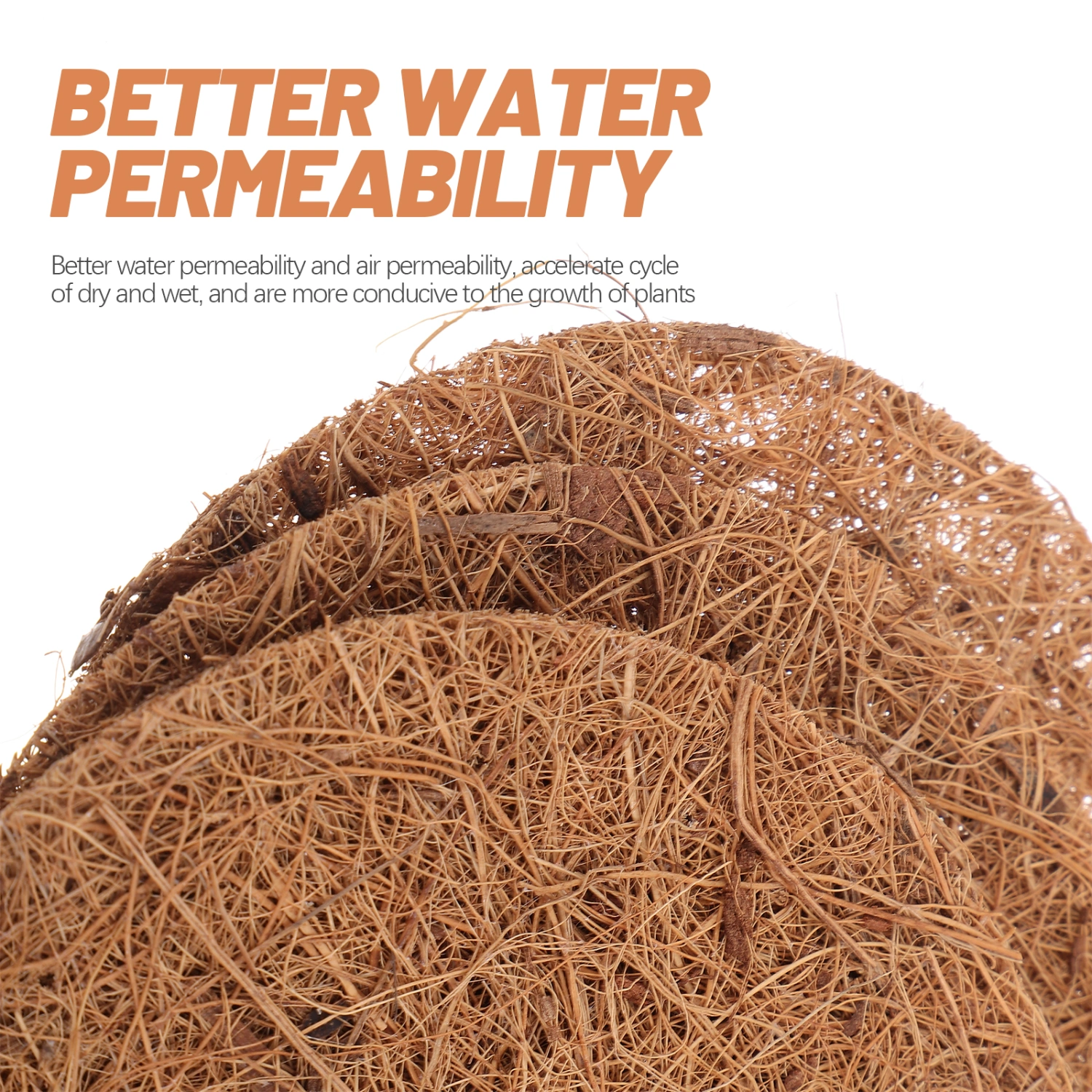 12Pcs Coco Liner for Hanging Basket Coconuts Fiber Hanging Basket Liner Coco Coir Liner
