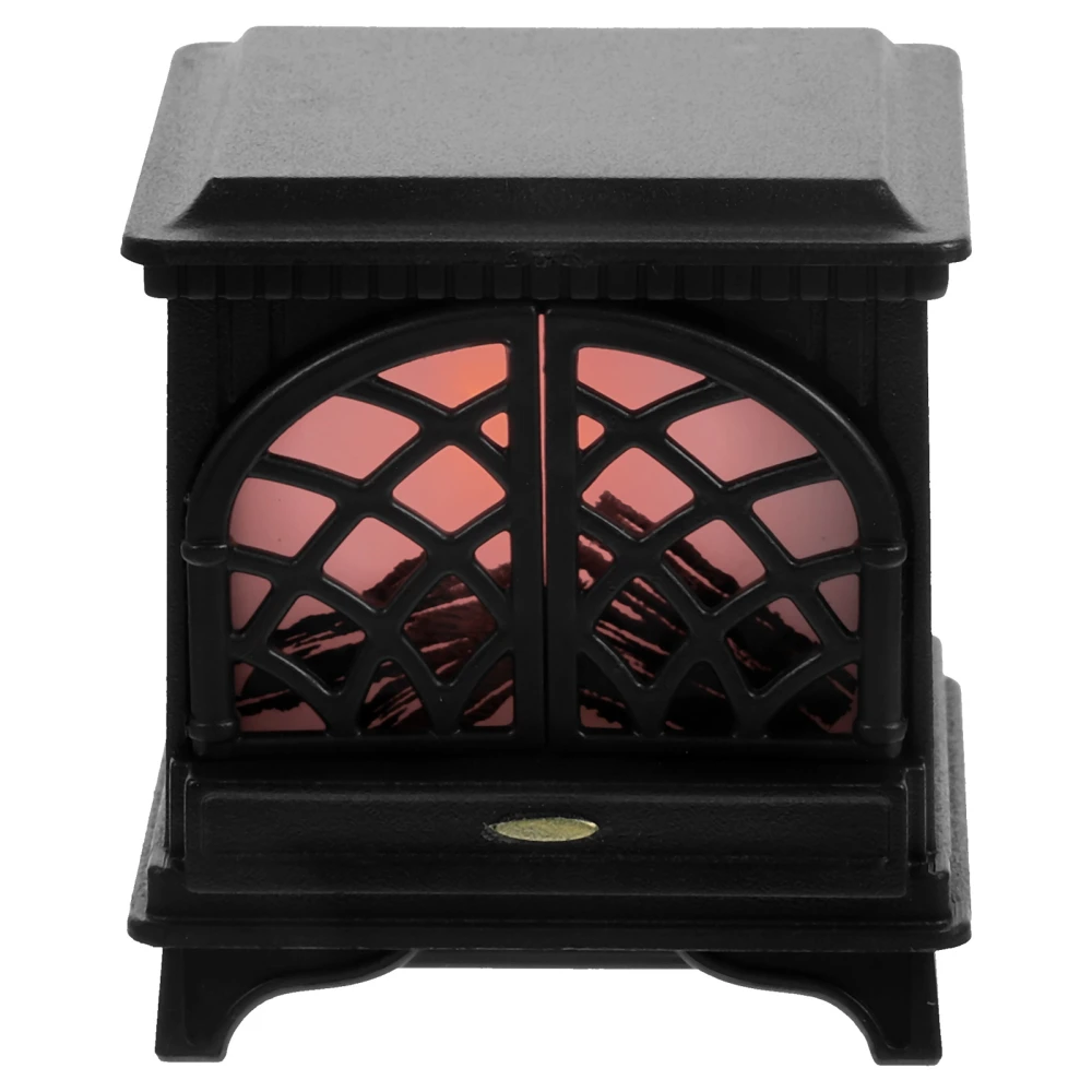 Doll House Luminous Fireplace Model Tiny Fireplace Model Doll House Furniture Doll House Accessories