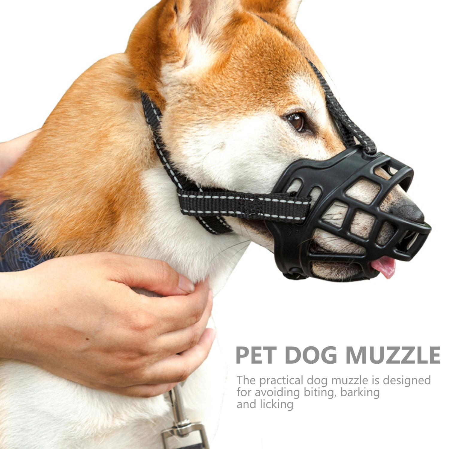 Dog Mouth Cover Mouth Protector Breathable Muzzle Dog Mask Puppy Muzzle for Outdoor