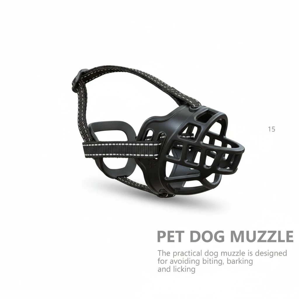 Dog Mouth Cover Mouth Protector Breathable Muzzle Dog Mask Puppy Muzzle for Outdoor