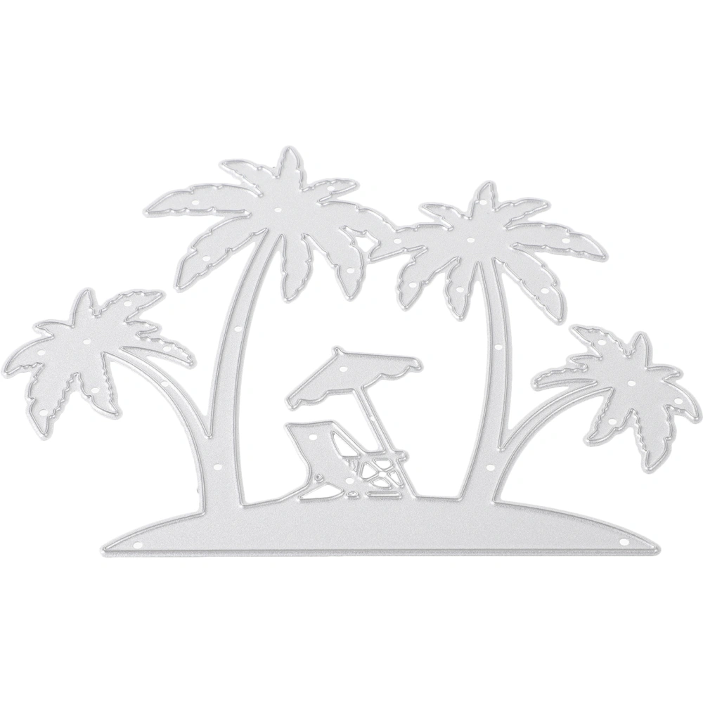 Cutting Die Multi-use Beach Coconut Tree Cutting Mold Metal Cutting Die Beach Theme Accessory