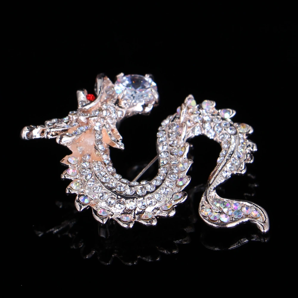 Dragon Brooch Pin for Women Metal Jewelry Chinese Style Brooch Dragon Brooch Jewelry