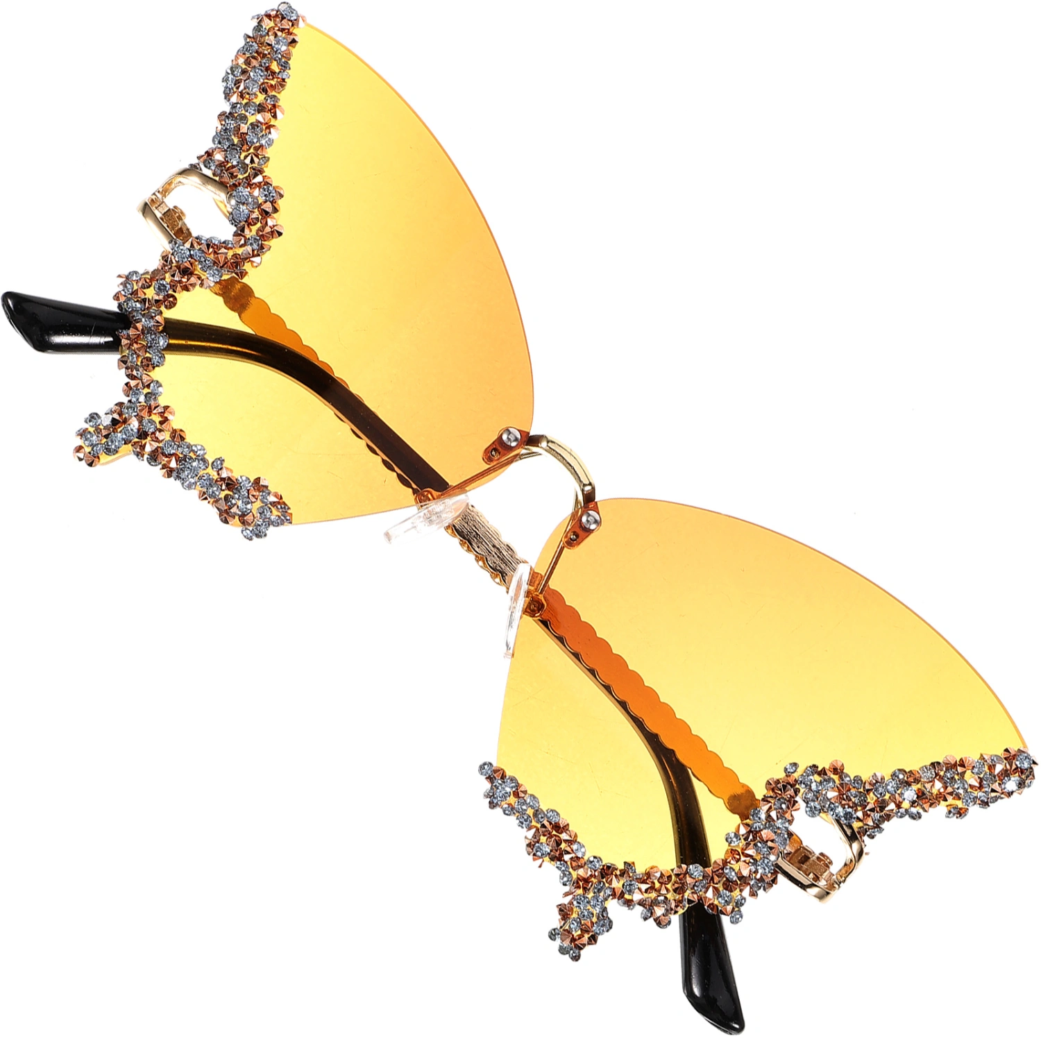 1 Pair Rimless Sunglasses Cool Glasses Disco Party Eyeglasses Funny Sunglasses