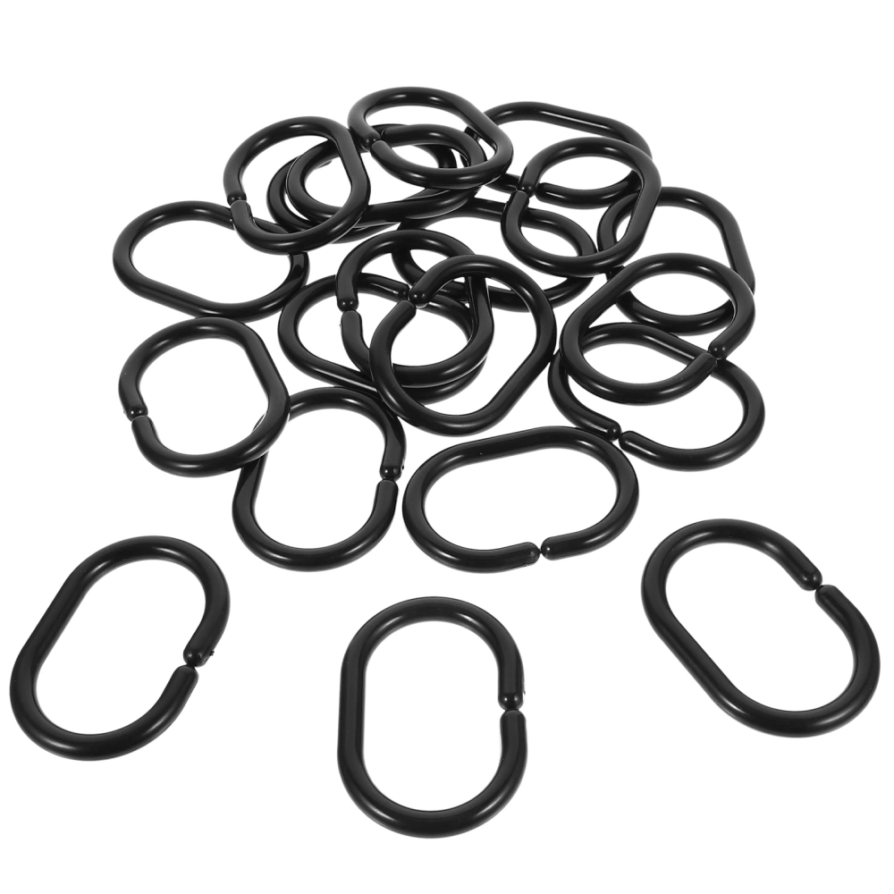 20pcs Shower Curtain Hooks Rings Plastic Shower Curtain Ring Shower Curtain Hooks