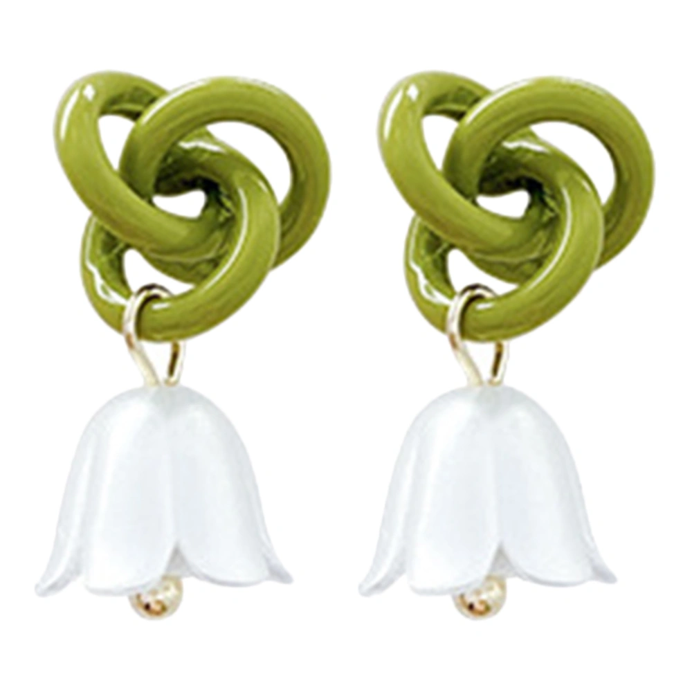 1 Pair Lily Of The Valley Earrings Convallaria Floral Earrings Fashion Drop Earrings for Women