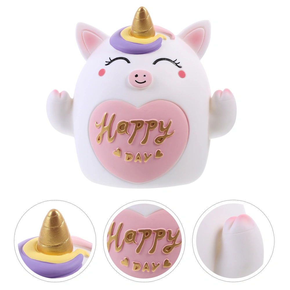 Cute Piggy Bank Coin Box Novelty Unicorn Shape Piggy Bank Money Box Home Decor