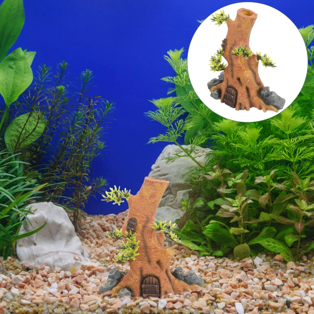 Fish Tank Tree Stump Decoration Simulation Tree Trunk Model Aquarium Layout Ornament