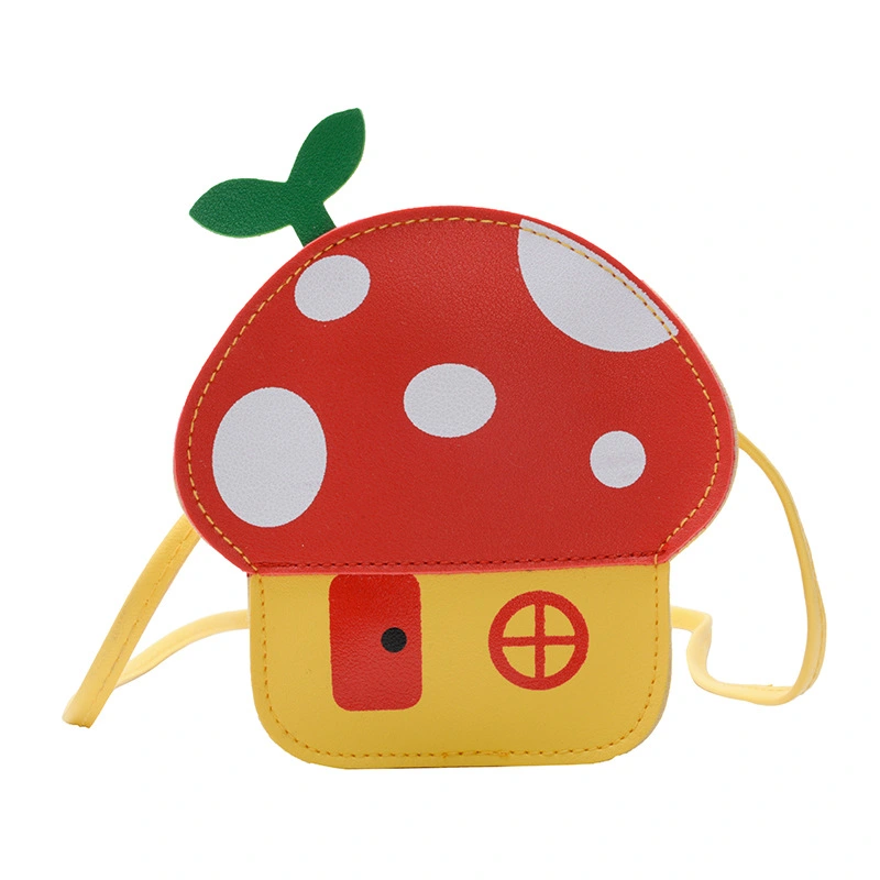Kids Cute Purse Mushroom Crossbody Bag Little Girl Crossbody Purse Children Cute Wallet for Travel