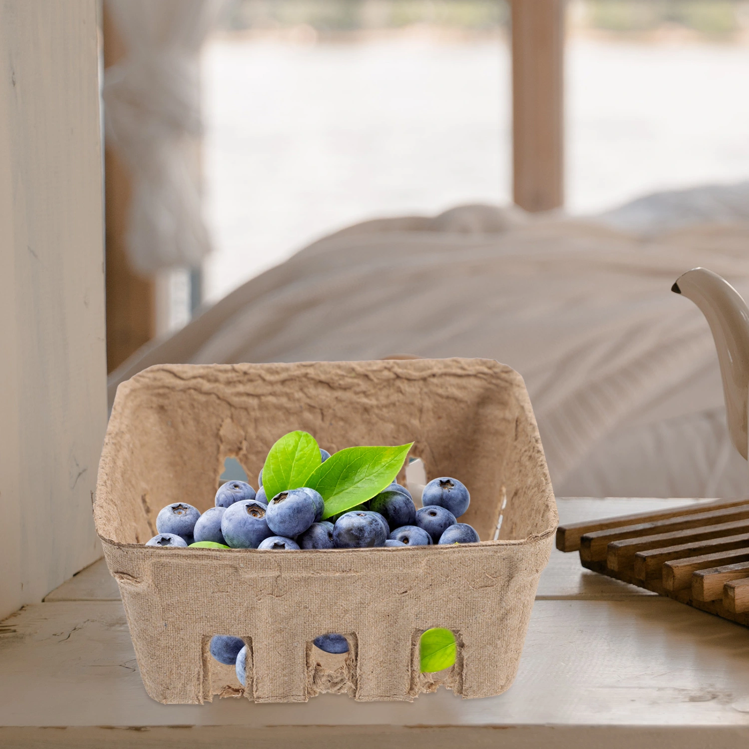40Pcs Fruits Packaging Box Pulp Berry Basket Vegetable Fruit Packing Containers