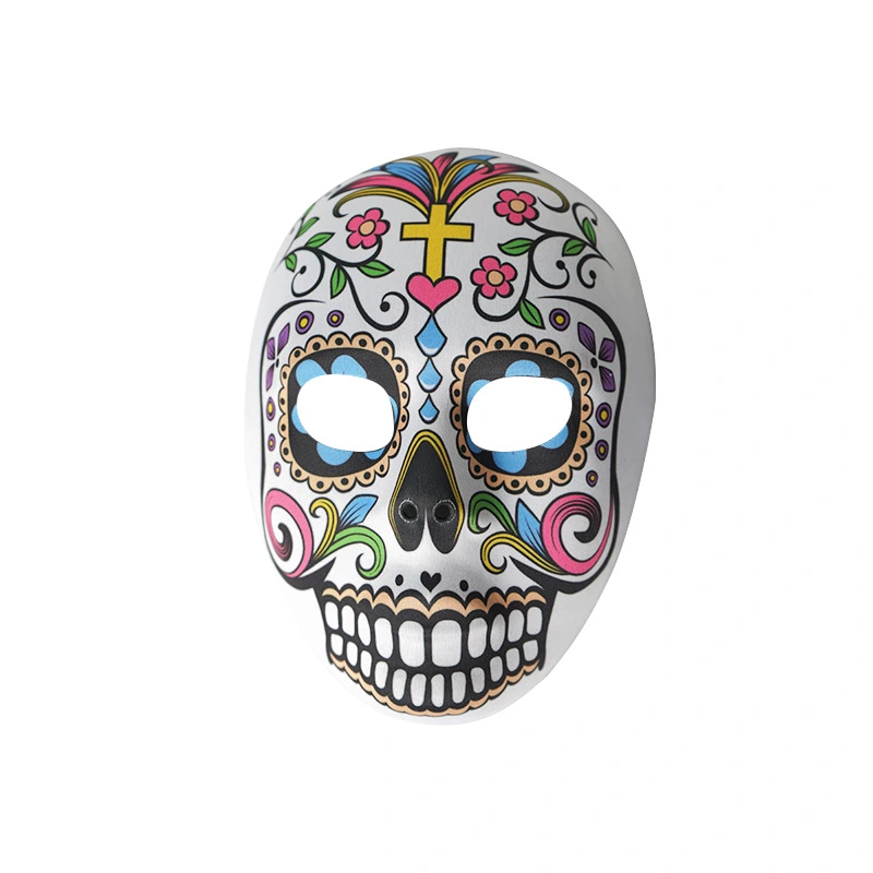 Day of The Dead Mask Male Costume Mask Masquerade Mask Skull Pattern Mask