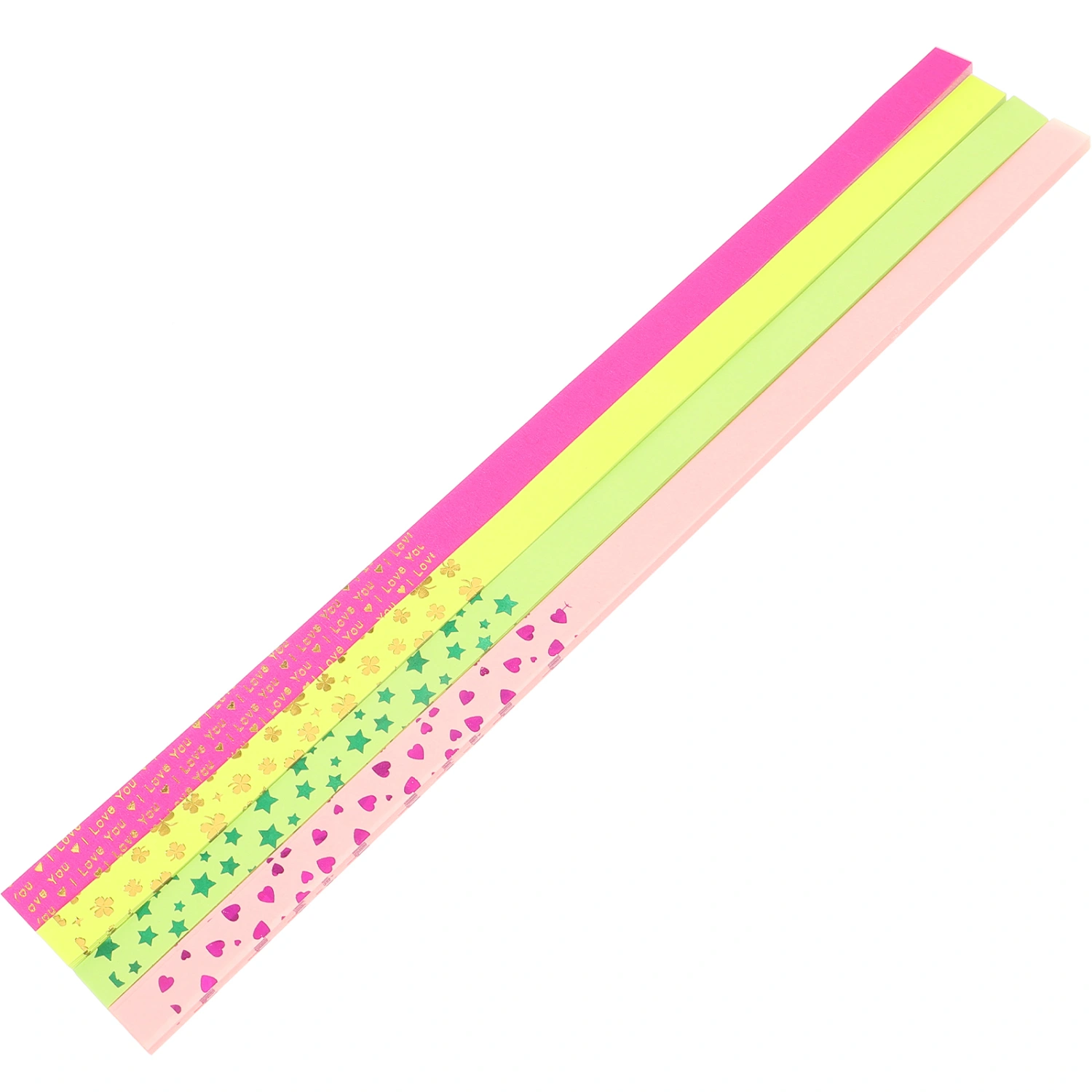 4 Pack of Star Origami Paper Star Paper Strip Decorative Origami Stars Paper Stars Paper Strips