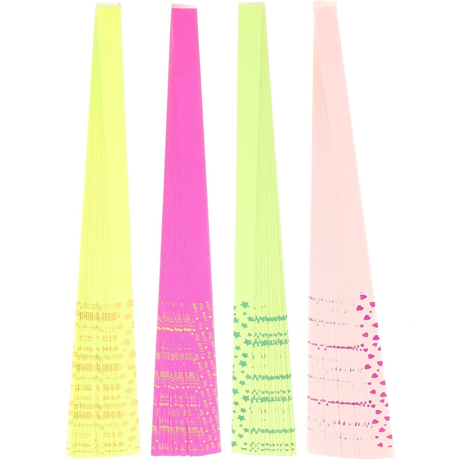 4 Pack of Star Origami Paper Star Paper Strip Decorative Origami Stars Paper Stars Paper Strips