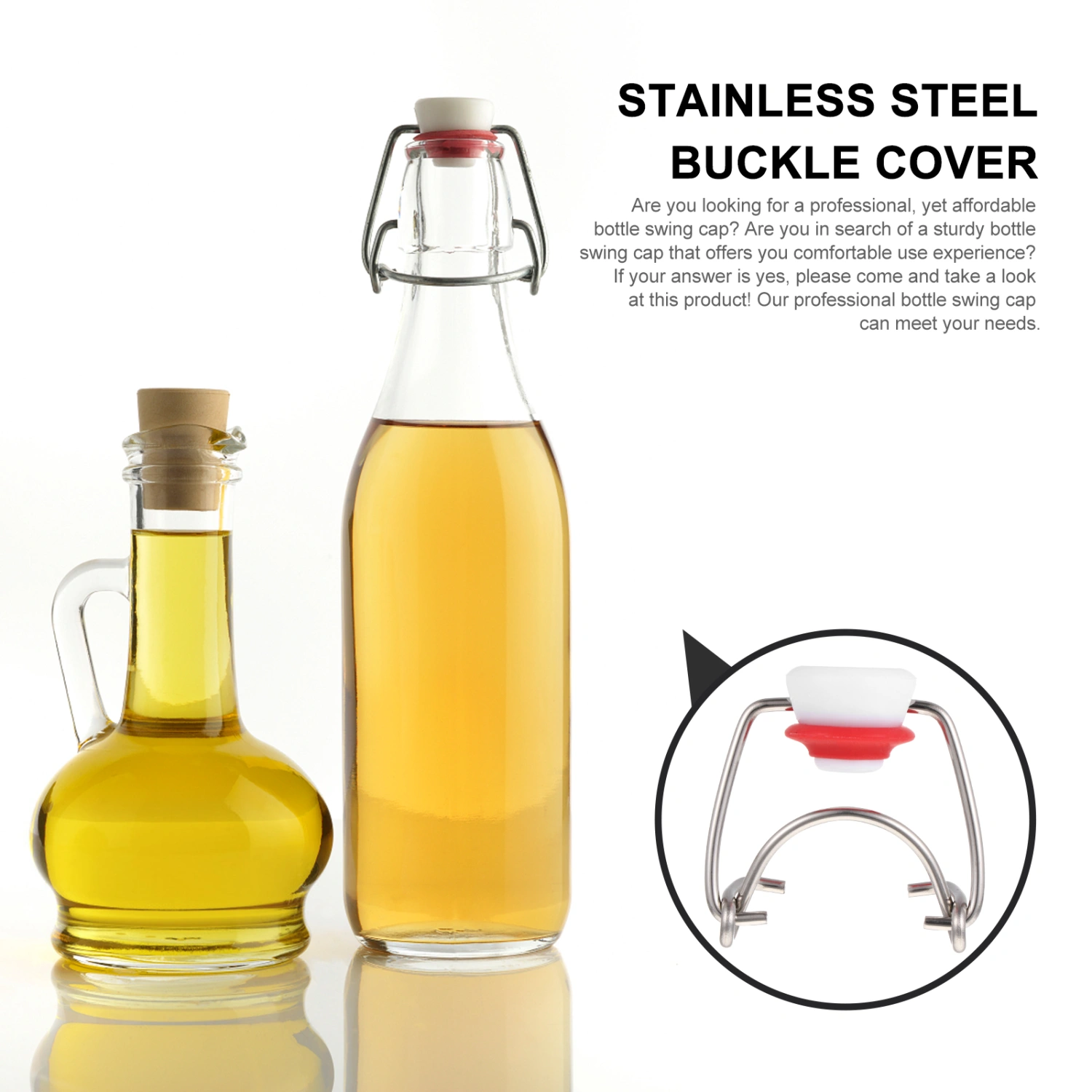 2pcs Plastic Beer Bottle Caps Beers Bottle Cap Beer Bottle Cap Swing Top Beers Glass Bottles Caps