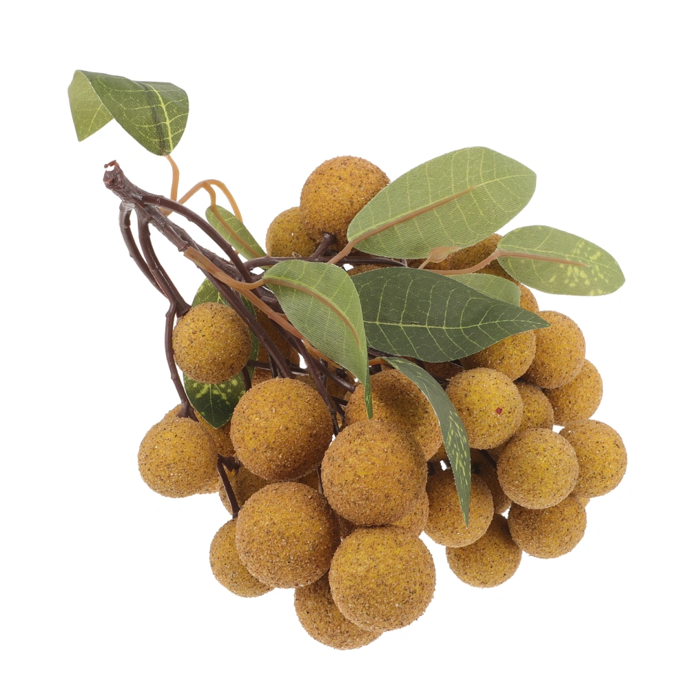 Simulation Longan Model Fake Plastic Fruits Prop Supermarket Fruits Model for Shop Display