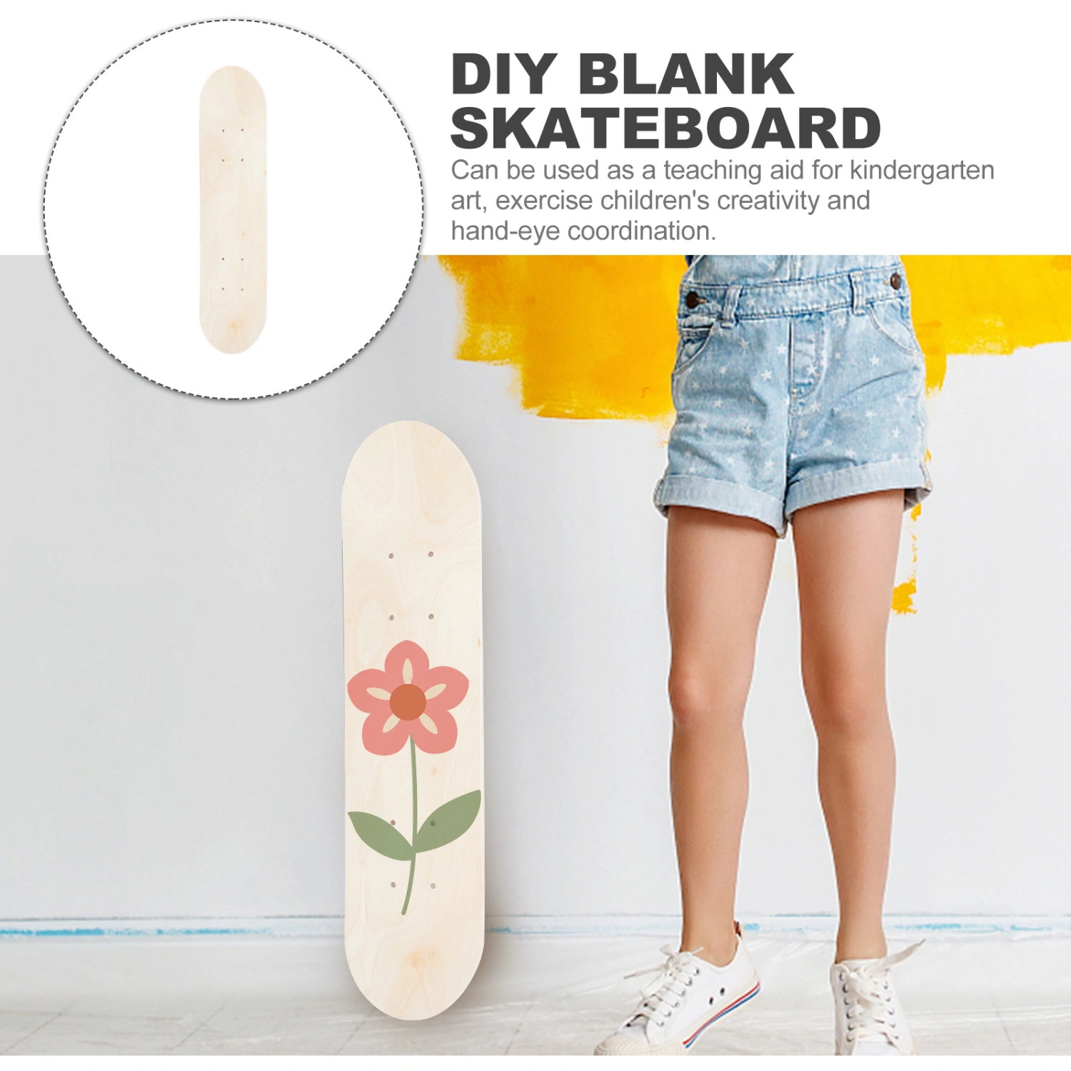 Blank Skateboard Deck Unfinished Skateboard Deck DIY Blank Graffiti Skateboard