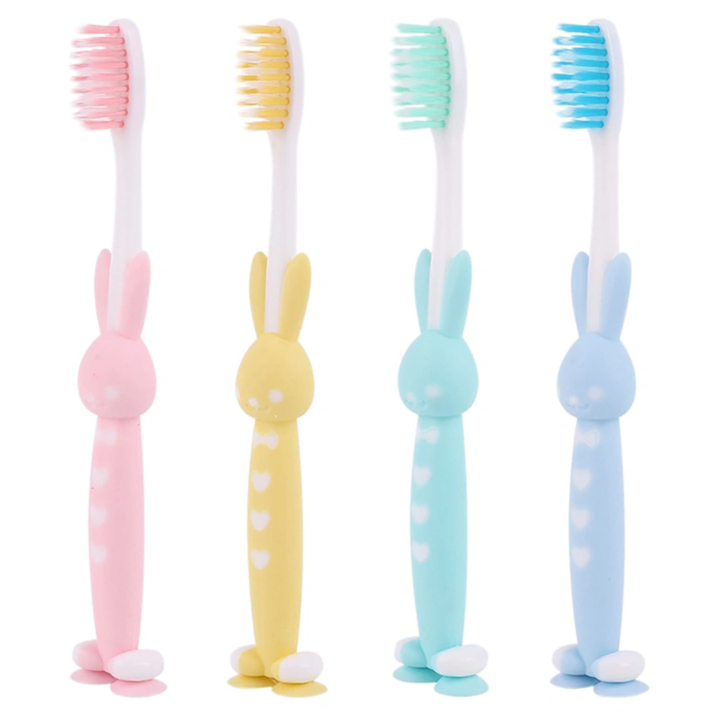 4Pcs Toddler Tooth Brushes Soft Bristle Travel Kids Toothbrushes Kids Cartoon Toothbrushes