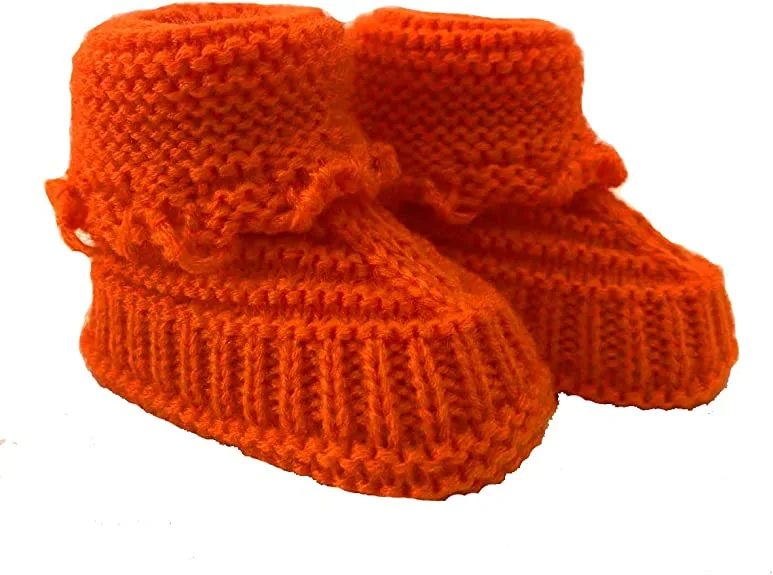 1 Pair Handmade Baby Crochet Shoes Infant Knitting Booties Infant Shoes Baby Winter Shoes