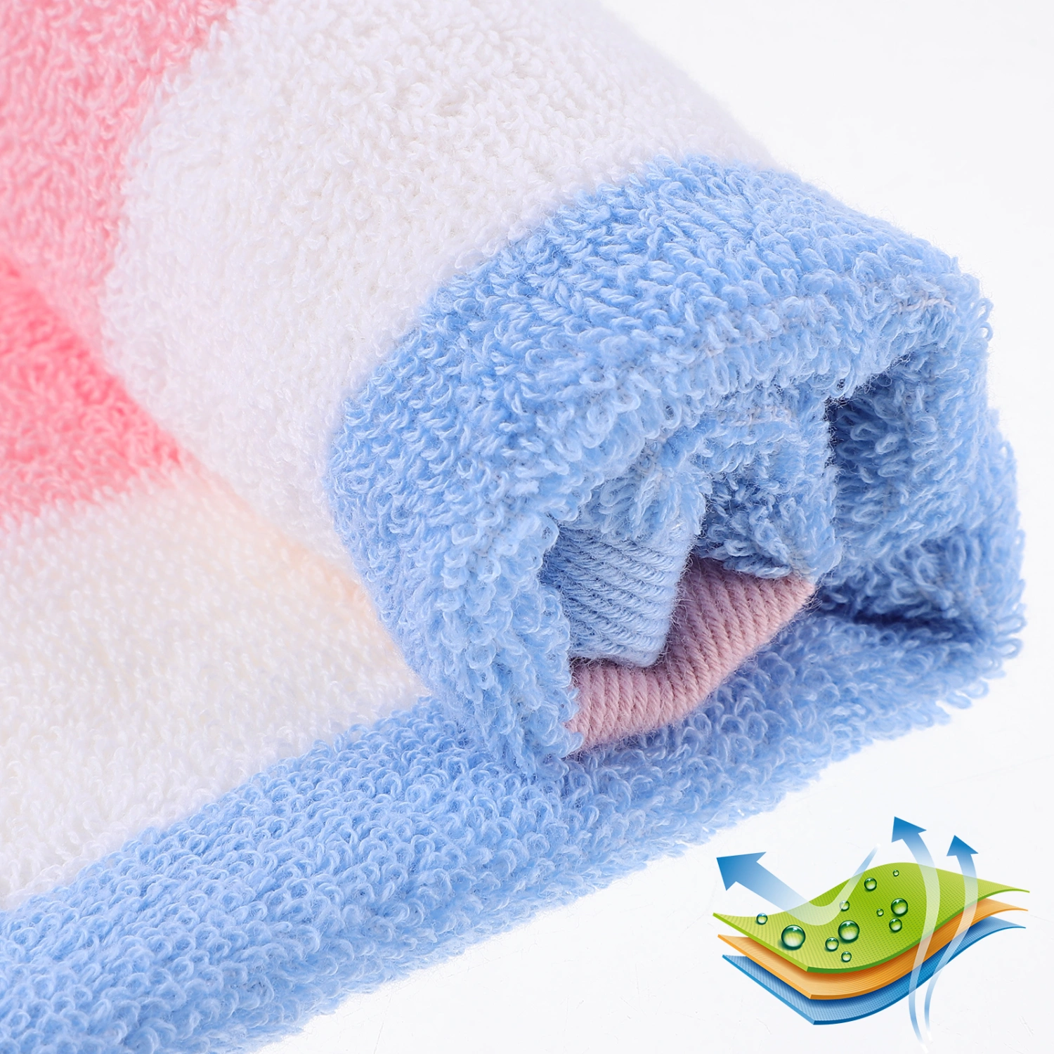 3pcs Washable Cotton Towels Bath Sheet Bath Towel Absorbent Face Towels Cotton Towel