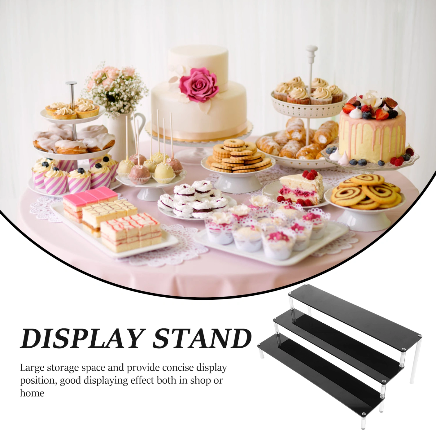 Tiered Display Shelf Craft Showing Rack Display Rack Acrylic Organizer Display Stand