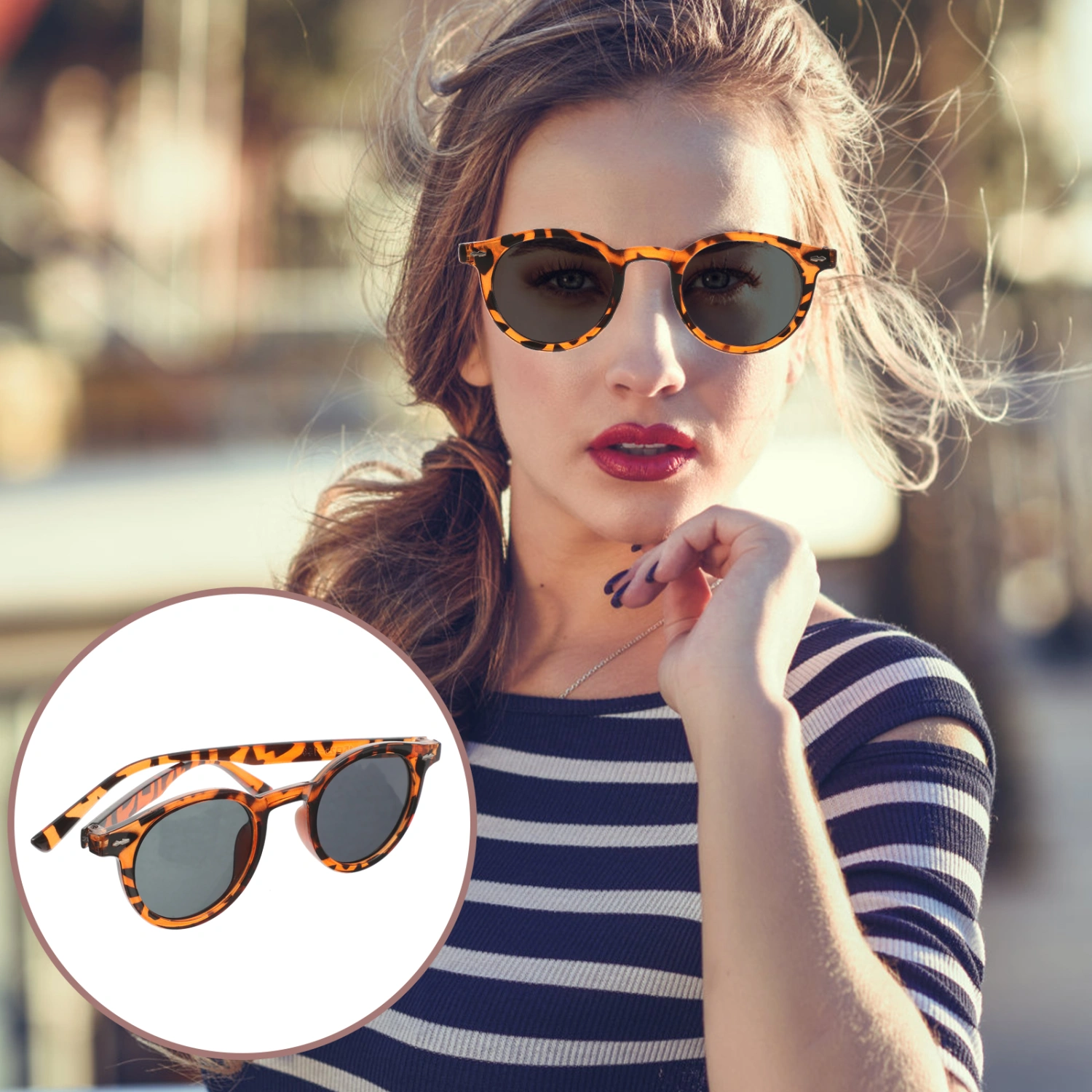 1 Pair Portable Sunglasses Girls Trendy Sunglasses Adorable Vintage Sunglasses for Women