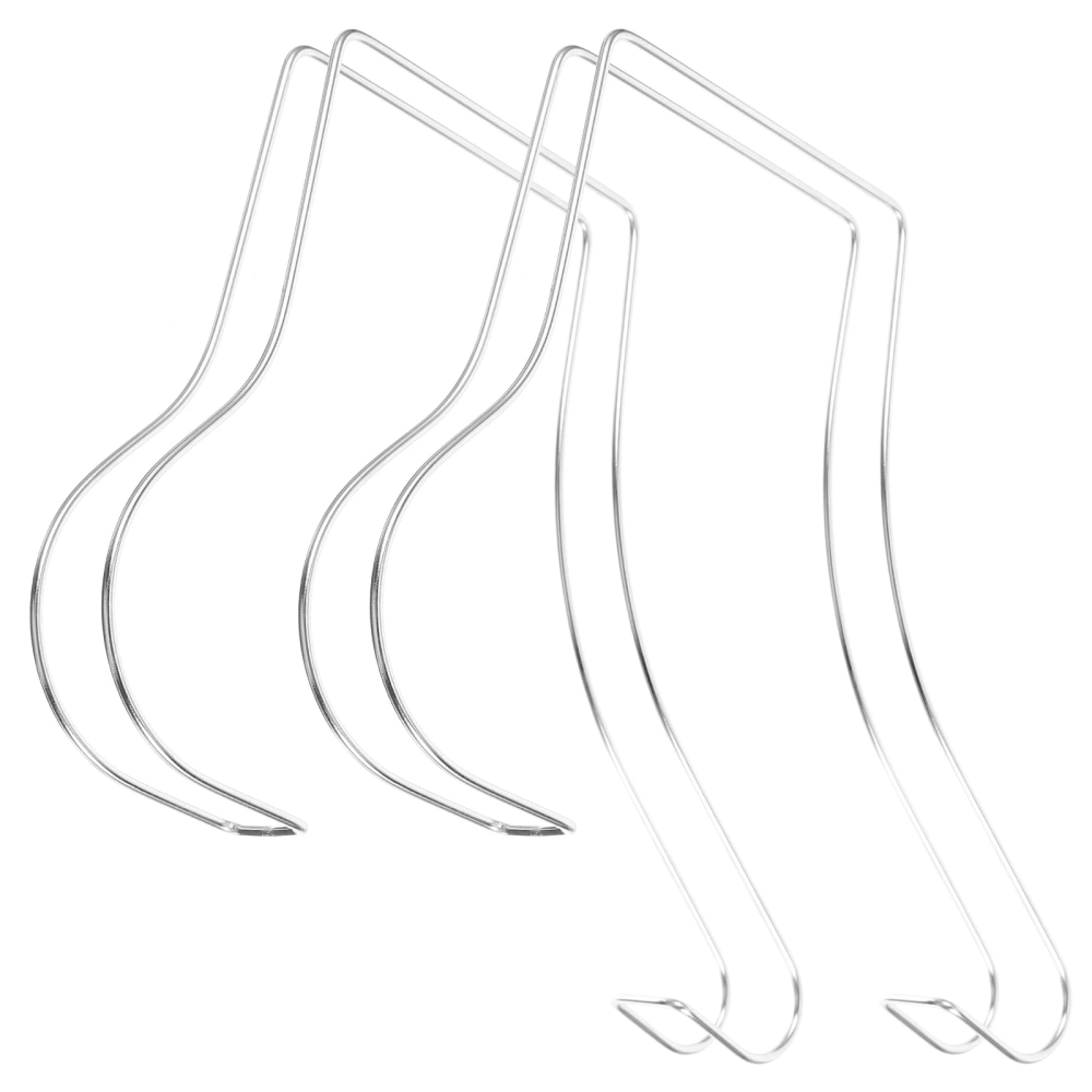 2Pcs Shoe Display Supports Sandal Shoes Shaper Stands Stainless Steel High Heels Support Holder