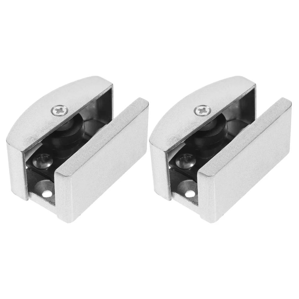 2pcs Shower Door Bottom Guides Glass Door Stops Shower Door Guides For Sliding Doors