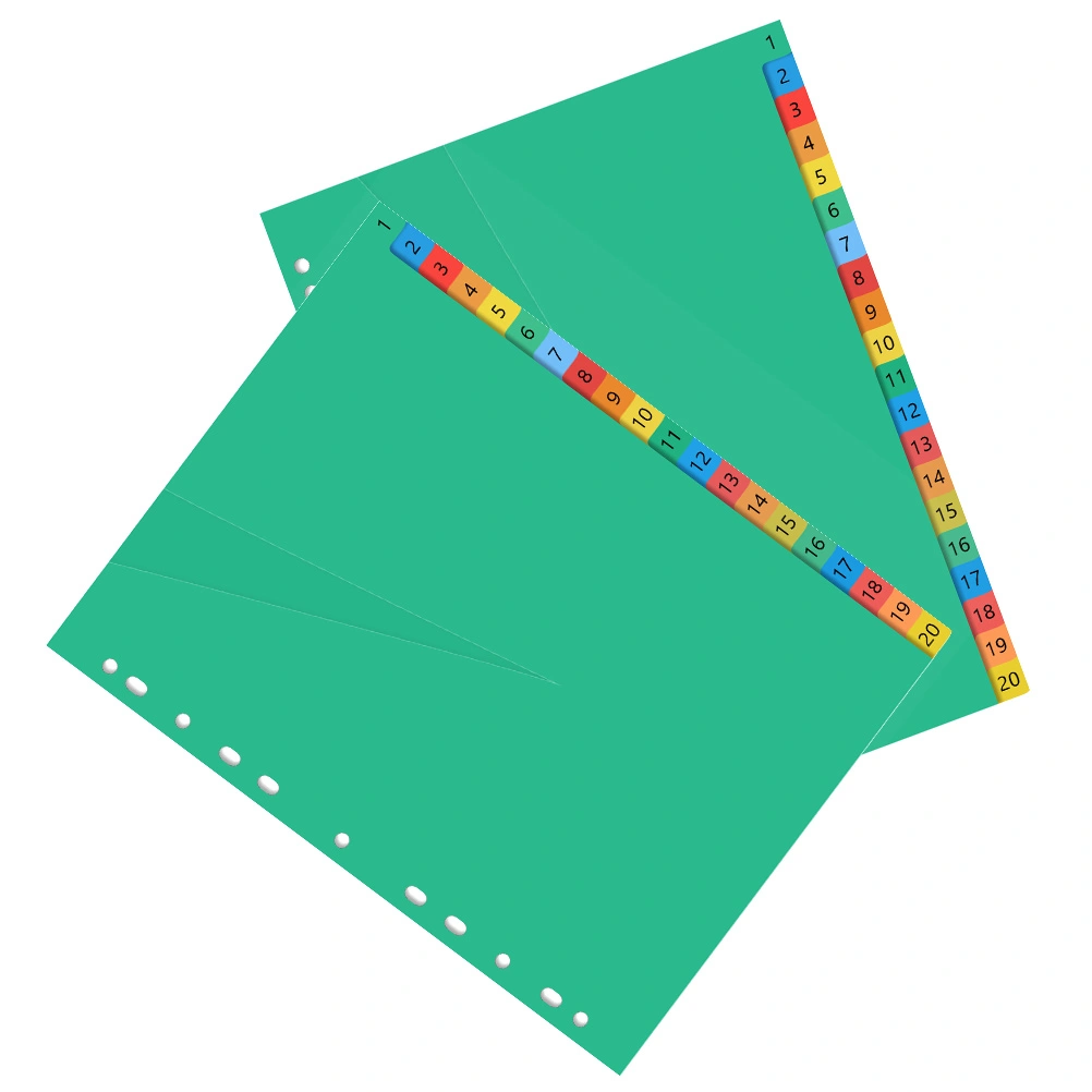 40Pcs Professional Binder Dividers Convenient Notebook Dividers Daily Use Tab Dividers