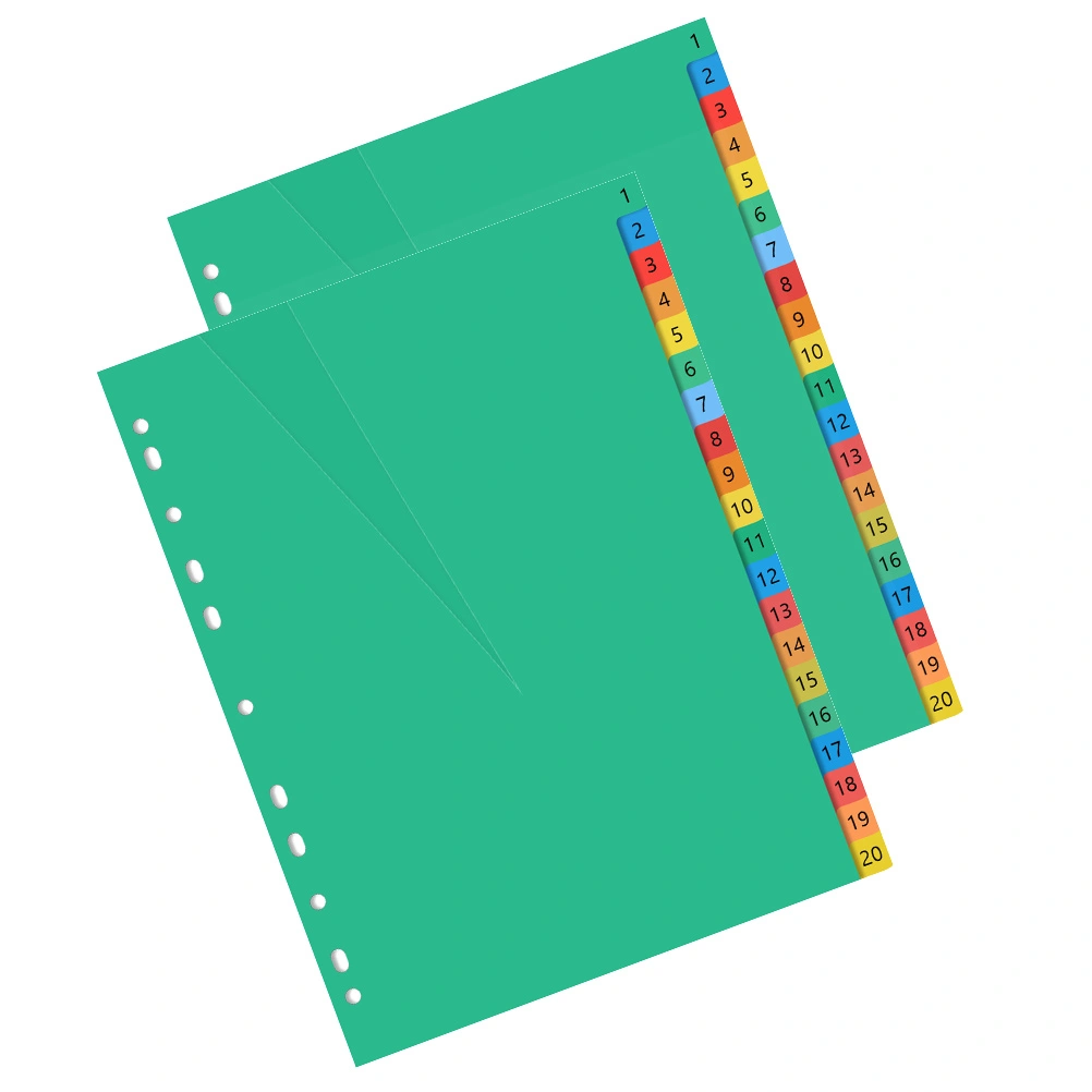 40Pcs Professional Binder Dividers Convenient Notebook Dividers Daily Use Tab Dividers